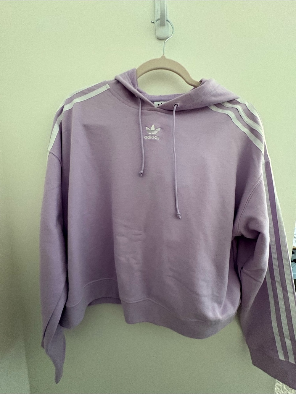 Adidas Women’s Lilac Cropped Hoodie